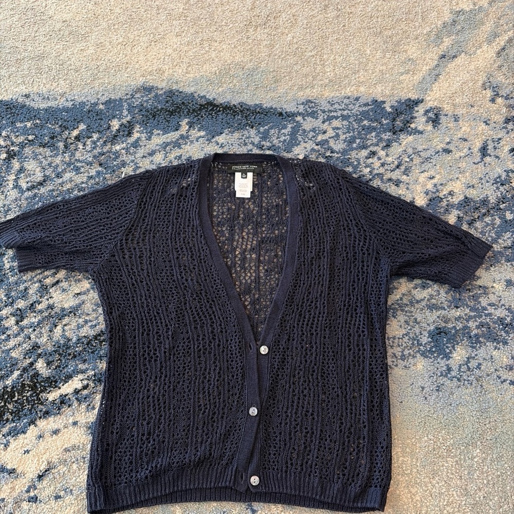 Jones New York Dark Knit Cardigan
